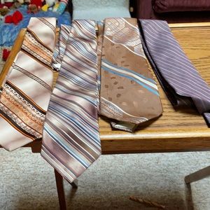 Four men’s ties
